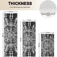 thumbnail image 4 of Black Tie Dye Pattern Kitchen Rugs Sets Of 3,Kitchen Runner Rugs Non Skid Washable,Decorative Kitchen Floor Mats for Kitchen,Sink,Laundry,17"x30"+ 17"x47" + 17"x59", 4 of 6