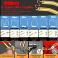 thumbnail image 4 of MLL 220W Plastic Welder,2 in 1 Plastic Welding Kit 1000PCS Hot Staples Plastic Repair Kit With 100PCS Plastic Welding Rods Car Bumper Repair Kit for Most Plastic Repair, 4 of 16