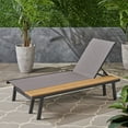 thumbnail image 3 of John Outdoor Mesh and Aluminum Chaise Lounge with Side Table, 3 of 8