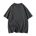 thumbnail image 4 of Dpytoraw Star Studded Sparkling Starry Sky Design Of Men Casual Loose Trendy Comfortable Round Neck Short Sleeved T Shirt Pocket T-Shirts Men Grey XL, 4 of 4