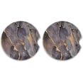 thumbnail image 2 of FREEAMG Luxury Marble Texture Car Coaster for Cup Holders,2 PCS Absorbent Ceramic Car Cup Coasters Universal Vehicle Non-Slip Car Cup Holder Coaster, 2 of 6