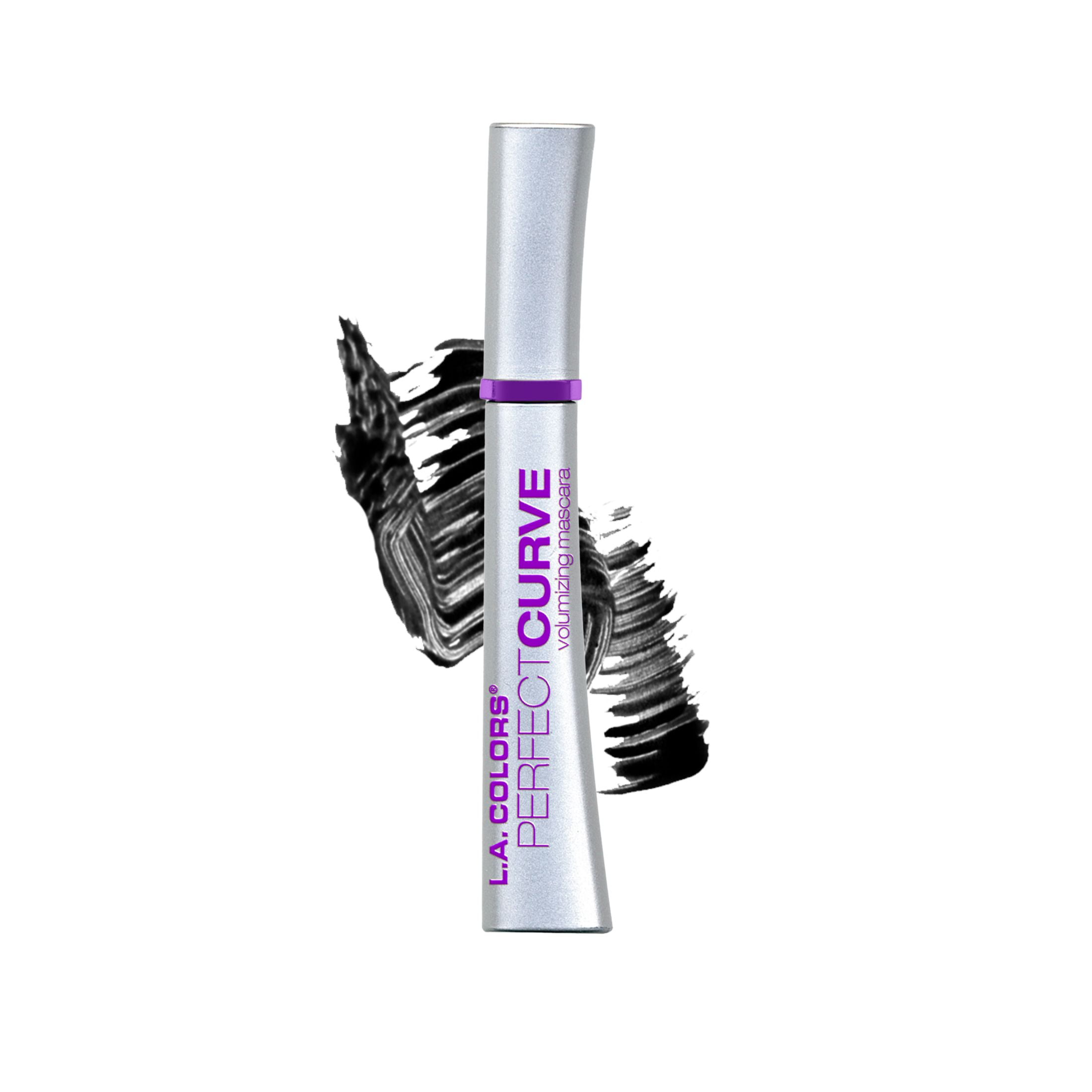 L.A. COLORS Perfect Curl Volumizing & Ultra-Lifting Long-Wearing Mascara, Black, 0.30 fl oz