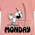 thumbnail image 3 of Peanuts - Lucy Monday - Toddler & Youth Girls Short Sleeve Graphic T-Shirt, 3 of 6