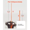 thumbnail image 3 of KFFKFF House Floor Jacks, 2 Pack 54-150 Inch Height Range, 11200 lbs Max Load Capacity, Adjustable Support Beam Basement Jack Post Pole for Leveling, Lift Post, 3 of 9