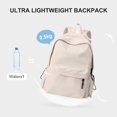 thumbnail image 4 of Backpack for College High Middle School Fashion Student Bag Cute Aesthetic Bookbag for Teens White One Size, 4 of 7