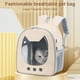 thumbnail image 3 of Bolsa de lona para gatos, mochila portátil de PU para perros y gatos, bolsa de viaje para mascotas (x4b6), 3 of 8