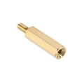 thumbnail image 5 of Uxcell Brass M2.5 20mm+6mm Male-Female Hex Standoff 20 Pack, 5 of 5