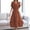 Brick Red, variant on Dpytoraw Womens Summer 2025 Casual Midi Maxi Dresses Lightweight Short Sleeve V Neck Elastic Waist Boho Beach Dress Pockets Mini Dresses for Women