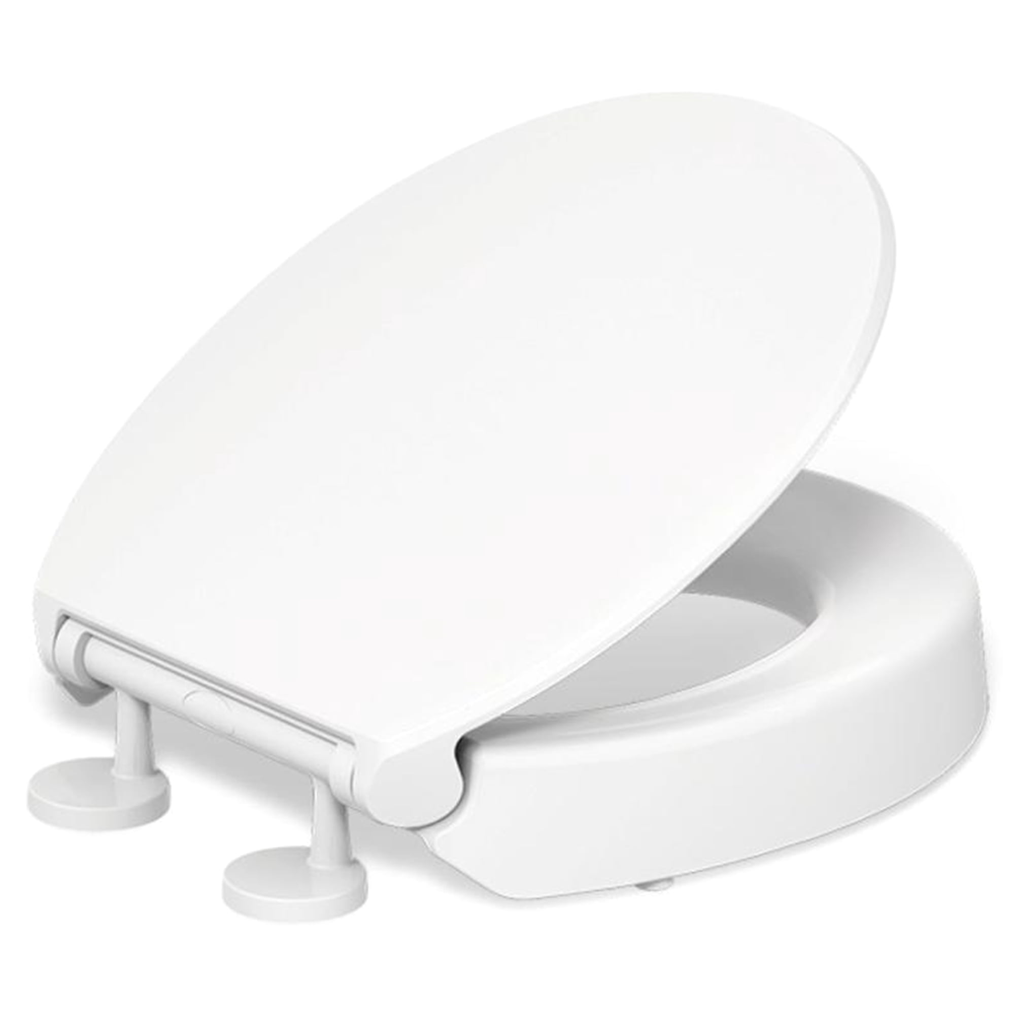 Kohler Hyten Slow Close Round White Plastic Toilet Seat