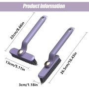 Kitchen Crevice Cleaning Brush Tool:Rotating Crevice Cleaning Brush,Grout Cleaning Brush,Kitchen Gadgets 2024 Upgrade Multi-Function 360° Rotating No Dead Corners Grout Cleaner Brush (3 Pcs, 3 Colors)
