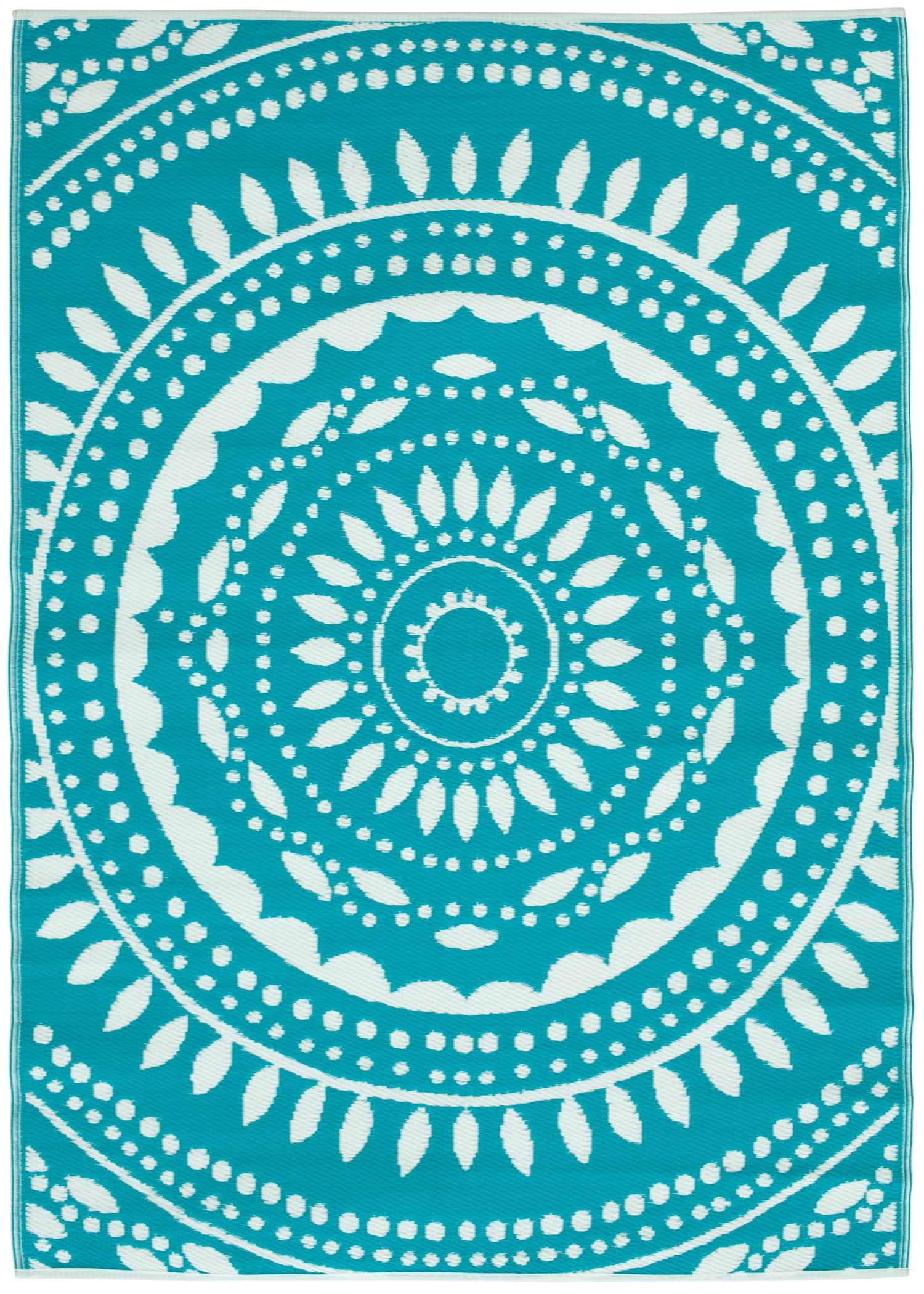 Buy Mainstays Global Medallion Reversible Plastic Indoor Outdoor Area ...