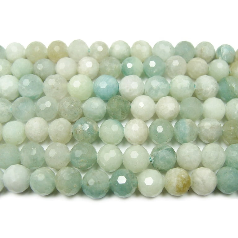 Aquamarine Beads, Natural, 8mm Round