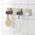 thumbnail image 4 of Wosthever Ganchos multiusos adhesivos para montar en la pared, soporte organizador de fregona, gancho para escoba, ganchos fuertes para cocina y Almacenamiento y organización del hogar Negro 7*20cm, 4 of 6