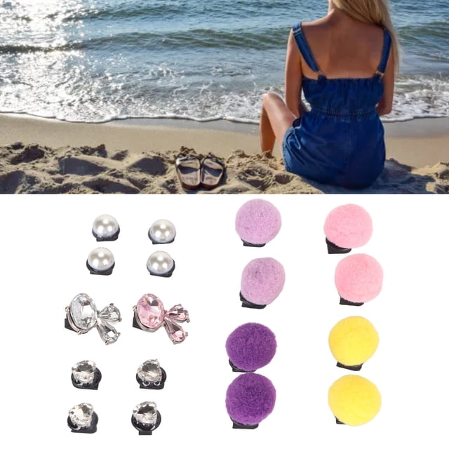 Clips Decorativos Para Zapatos, 18 Piezas De Hebillas De Zapatos Versátiles Para Zapatos De Plataforma Para Sandalias