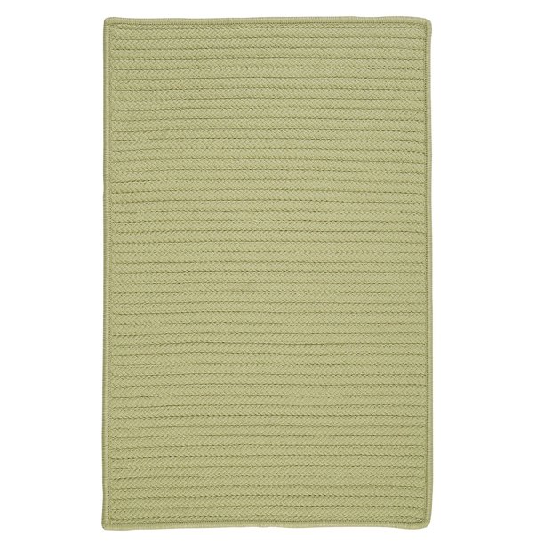 11' x 14' Olive Green Braided Reversible Rectangular Area Throw Rug