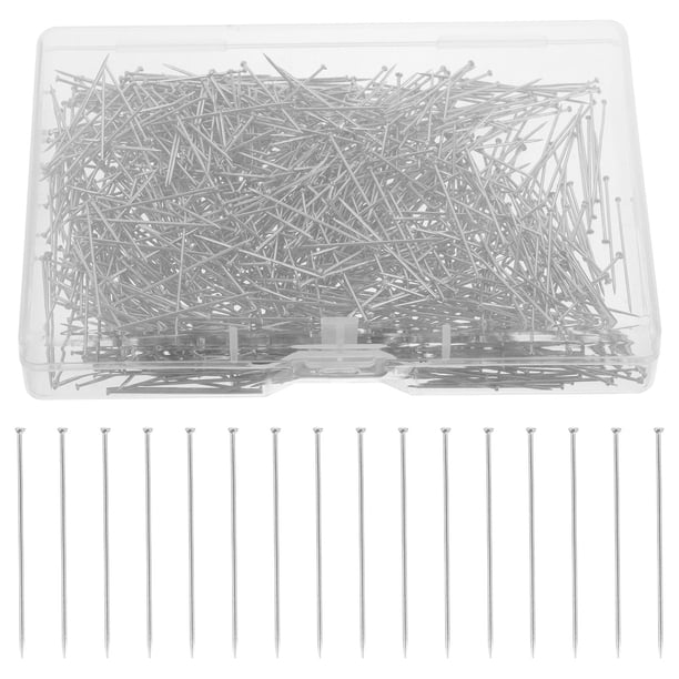 unbranded Alfileres De Plana Plateados Para Confección Y Manualidades Con Caja Para Almacenamiento