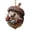 1A- Hedgehog, variant on Hedgehog Christmas Ornament, Acrylic Acorn Hanging Decor with Berries and Snow, Cute Woodland Animal Charm for Christmas Tree and Bag