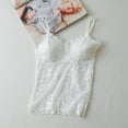 thumbnail image 2 of Lace Solid Sling Vest Sexy Push Up Bra Tops Brassiere Womens Plus Size M-2XL (White), 2 of 15