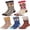 Style 6, variant on 5 Pairs Men's Novelty Happy Fun Dress Socks Colorful Funky Fancy Crazy Funny Casual Cotton Crew Socks for Women Men