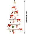 thumbnail image 2 of Wall Christmas Tree with Lights, Wooden Christmas Trees Wall Mounted Decorations Ladder Tree, Handmade Rustic Flat Hanging Xmas Tree Indoor (Green), 2 of 6
