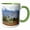 Green/White, variant on 3drose, Landscape Above the Sacred Valley Near Maras, Peru, 11oz Magic Transforming Mug