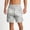 A_ White, variant on Mens Casual Shorts, Smooth Soft Fabric with Elastic Drawstring Waist, Relaxed Fit and Trendy Side Stripes Beige XL