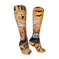 thumbnail image 3 of Honeii Halloween Flamingos Print Calf Socks Sports Socks Seamless Toe, Trouser Socks,Knee High Long Socks for Women and Men-One Size, 3 of 8