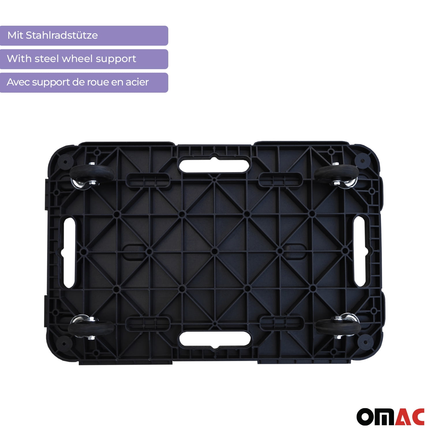 OMAC Rolling Board Transport Dolly Furniture 1197 lbs Furniture Mover Step Plate