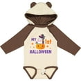 thumbnail image 3 of Inktastic My 1st Halloween with Unicorn Witch Girls Long Sleeve Baby Bodysuit, 3 of 5