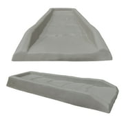 Master Mark Splashblock, Gutter Downspout extension, Splashguard, Foundation Water Diverter, Gutter Guard, 24" (2-Pack) Gray, 32324