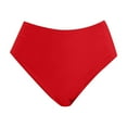 thumbnail image 4 of MNCEKFOD Womens Swim Bottoms Summer Midi Waisted Retro Basic Bikini Swim Shorts Athletic For Beach Vacation Bathing Suit Bottom Red XL, 4 of 4