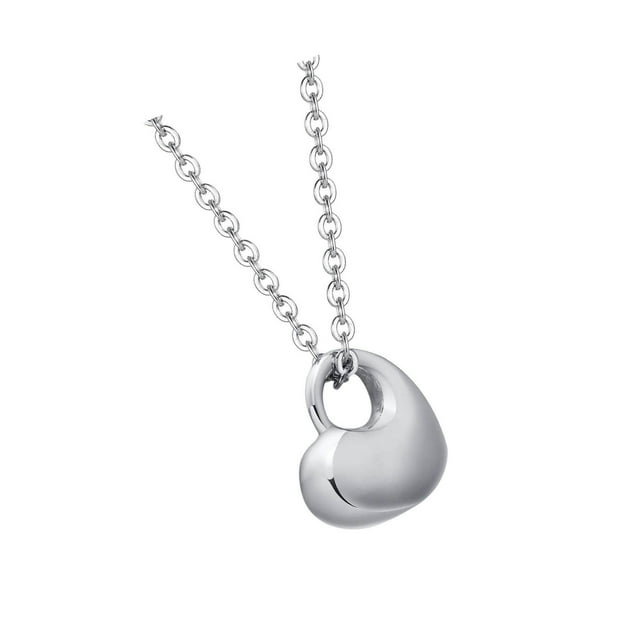 Collier Pendentif en Tube en Acier Inoxydable Boîtier Creux Capsule pour Femmes Bijoux Cendres Creuses