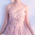 thumbnail image 3 of Vestido de noche elegante con tirantes para estudiantes, graduación, rosa, banquete, dama de honor, 3 of 6