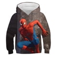thumbnail image 2 of Miniso Dark Spiderman sudaderas con capucha pulóver Hulk Capitán América sudaderas Kinder Jungen Mädchen Kleidung 2024 invierno Kinder Kleidung, 2 of 3