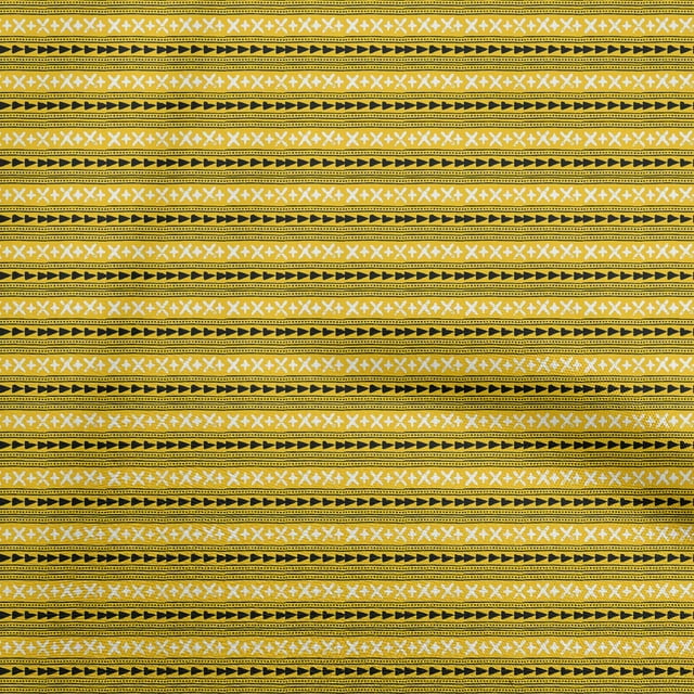 oneOone Cotton Flex Yellow Fabric Block Fabric For Sewing Printed Craft Fabric By The Yard 40 Inch Wide-F8