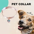 thumbnail image 3 of Pebbuoy Pet Collar Adjustable Dog Bow Neck Circle Stylish Exquisite Heart Pendant Cat Neck Strap Pet Accessory, 3 of 8