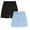 Light Blue 1PCS & Black 1PCS, variant on XEGLSBU 2 Pack Boys Shorts Casual Pull on Elastic Waist Summer Solid Color Shorts for Teen Size 15-16 Years