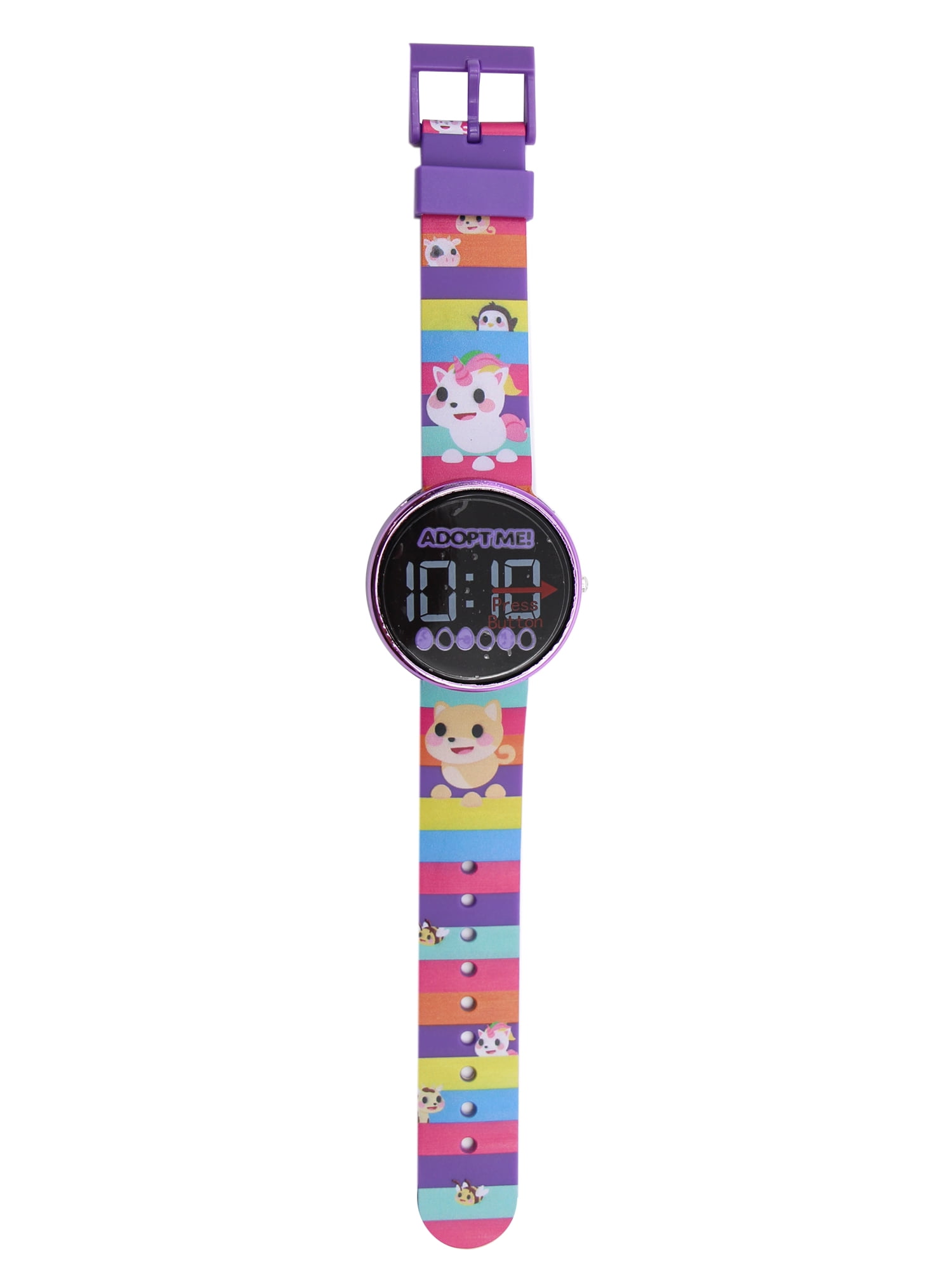 Montre LED Minnie Mouse - Affichage Numérique Rouge - Bracelet Imprimé - Cadeau Enfant