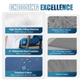 thumbnail image 3 of Sunmthink Adirondack Chair Cushion Set of 2, 4 Inch Thickness Waterproof UV-Protected Outdoor Patio Cushions, Blue, 3 of 6