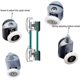 thumbnail image 4 of Shower Door Rollers 8 Pieces Shower Door Rollers Sliding Shower Door Roller Shower Enclosure Rollers For Bathroom Shower Door 25mm, 4 of 5