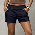 thumbnail image 3 of Shorts for Women Dressy Casual Summer High Waisted Wide Leg Chino Shorts Tailored Business Work Solid Shorts with Pockets, XS, 3 of 6