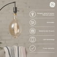 GE Vintage Style LED Edison Light Bulbs, Clear Glass, Warm Candle Light