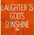 thumbnail image 2 of Laughter God's Sunshine Religion Women's Graphic T Shirt Tees Brisco Brands S, 2 of 6