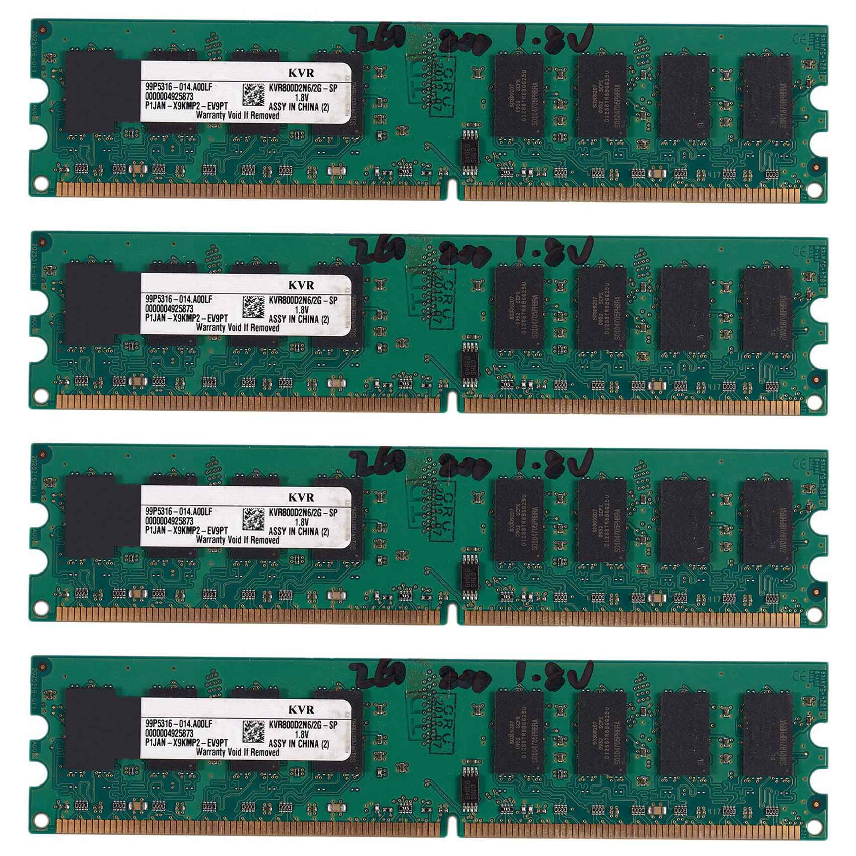 4X 2GB DDR2 PC2-6400 800MHz Desktop DIMM Memory RAM for Intel, for AMD(2GB/800,W) - Walmart.com