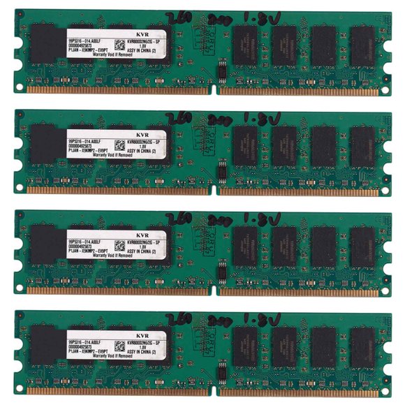 4X 2GB DDR2 PC2-6400 800MHz 240Pin 1.8V Desktop DIMM Memory RAM for Intel, for AMD(2GB/800,W)