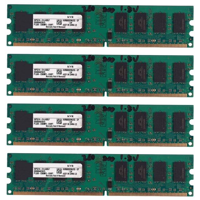 4X 2GB DDR2 PC2-6400 800MHz 240Pin 1.8V Memoria de Memoria DIMM de Escritorio para , para AMD (2GB / 800, W)