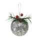 thumbnail image 2 of Christmas Ornament Ball | PVC High End Foam Design | Red Rose Gold Silver | Multiple Styles Glossy Matte Glitter | Pre-Installed Hanging Lanyard | Home Holiday Tree Wreath Decor | 7.5x13cm | 1 Piece, 2 of 6