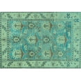 thumbnail image 1 of Ahgly Company Indoor Rectangle Oriental Light Blue Traditional Area Rugs, 8' x 12', 1 of 4