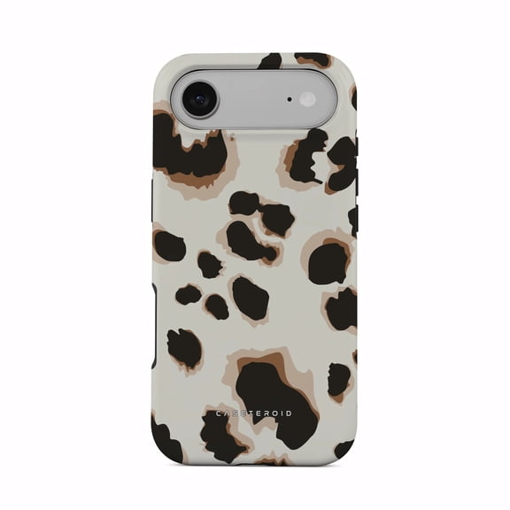 CASETEROID Tough Case for iPhone 17 Air – Dual-Layer Protection, Shockproof [Compatible with MagSafe] – Cafe Cheetah Case