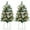 Frosted, variant on Best Choice Products Set of 2 24.5in Outdoor Pathway Christmas Trees Decor w/ LED Lights, Berries, Pine Cones, Ornaments